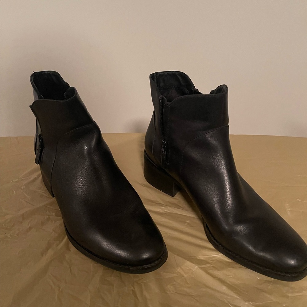 Men's Black Leather Ankle Boots
